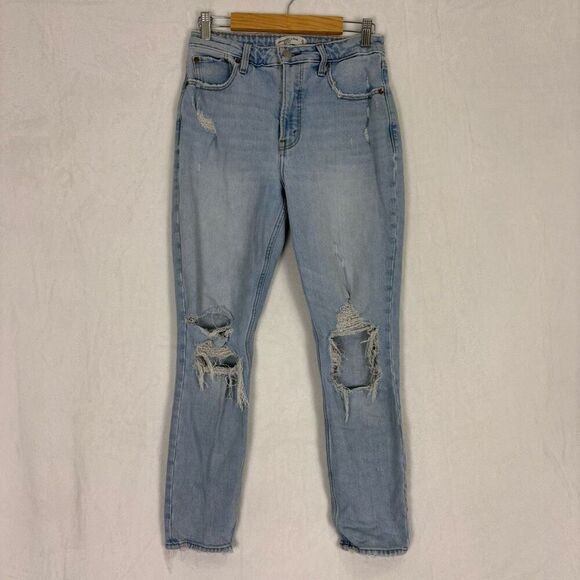 Abercrombie & Fitch Denim - Abercrombie & Fitch The Skinny High Rise Distressed Knee Jeans Size 4